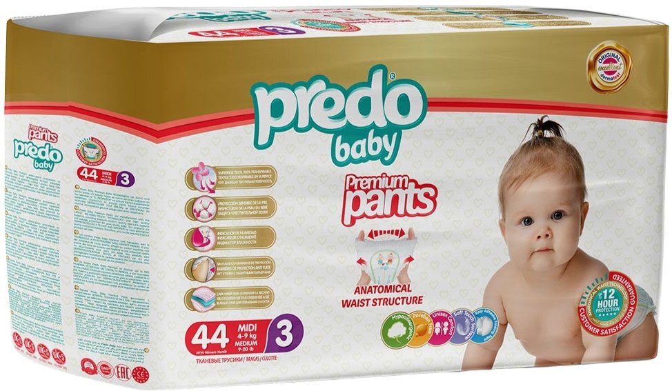 

Трусики-подгузники Predo Baby Pants №3 4-9 кг (44 шт)