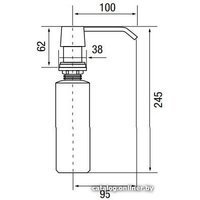 Дозатор для моющего средства Longran LD0005 SS (нержавеющая сталь)