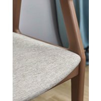 Стул с подлокотниками Sheffilton SHT-S202 (светлый бежевый/коричневый)