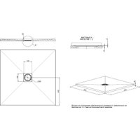 Душевой поддон Allen Brau Priority 90x90 8.31002-AM