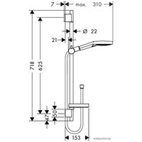 Душевой гарнитур  Hansgrohe Raindance Select [26630000]