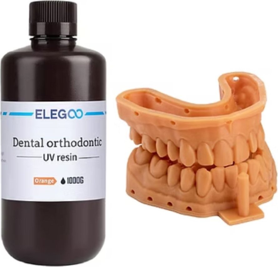 

Фотополимер Elegoo Orthodontic UV 1кг (оранжевый)