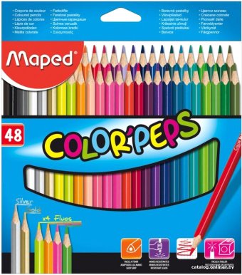 Набор цветных карандашей Maped Color Peps 832048 (48 цв)