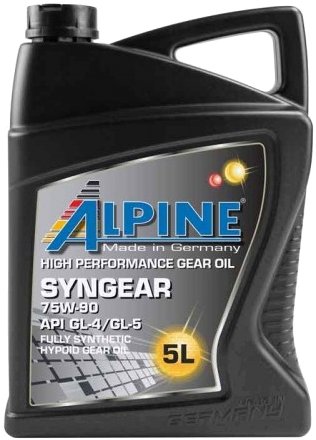 

Трансмиссионное масло Alpine Syngear 75W-90 5л