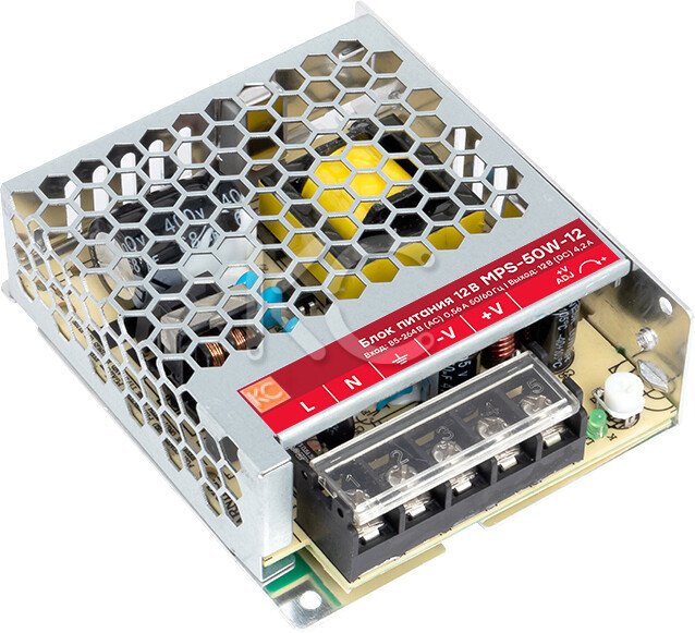 

Блок питания на DIN-рейку КС MPS-50W-12V