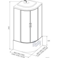 Душевая кабина IVA SC90CT