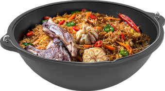 Казан Везувий без крышки с ручкой 8 л