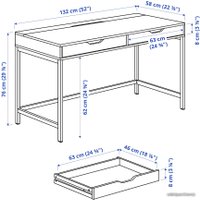 Стол Ikea Алекс 404.838.07 (серо-бирюзовый)