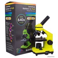 Детский микроскоп Levenhuk Rainbow 2L Plus (лайм) 69044
