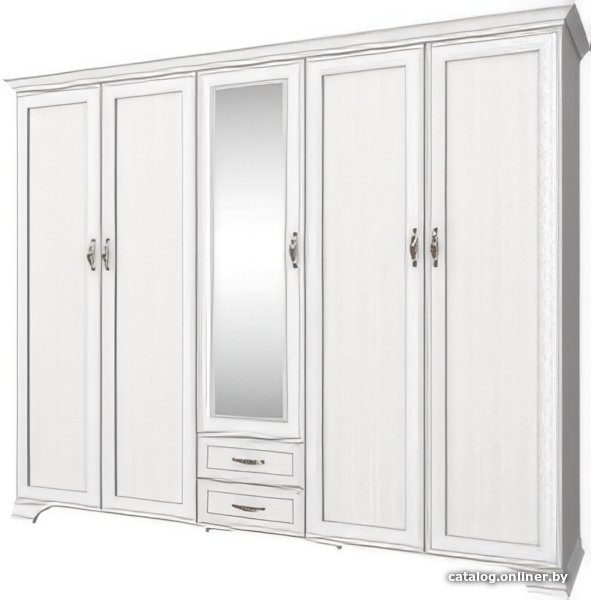 Шкаф распашной Anrex Tiffany 5DG2S Z (вудлайн кремовый)