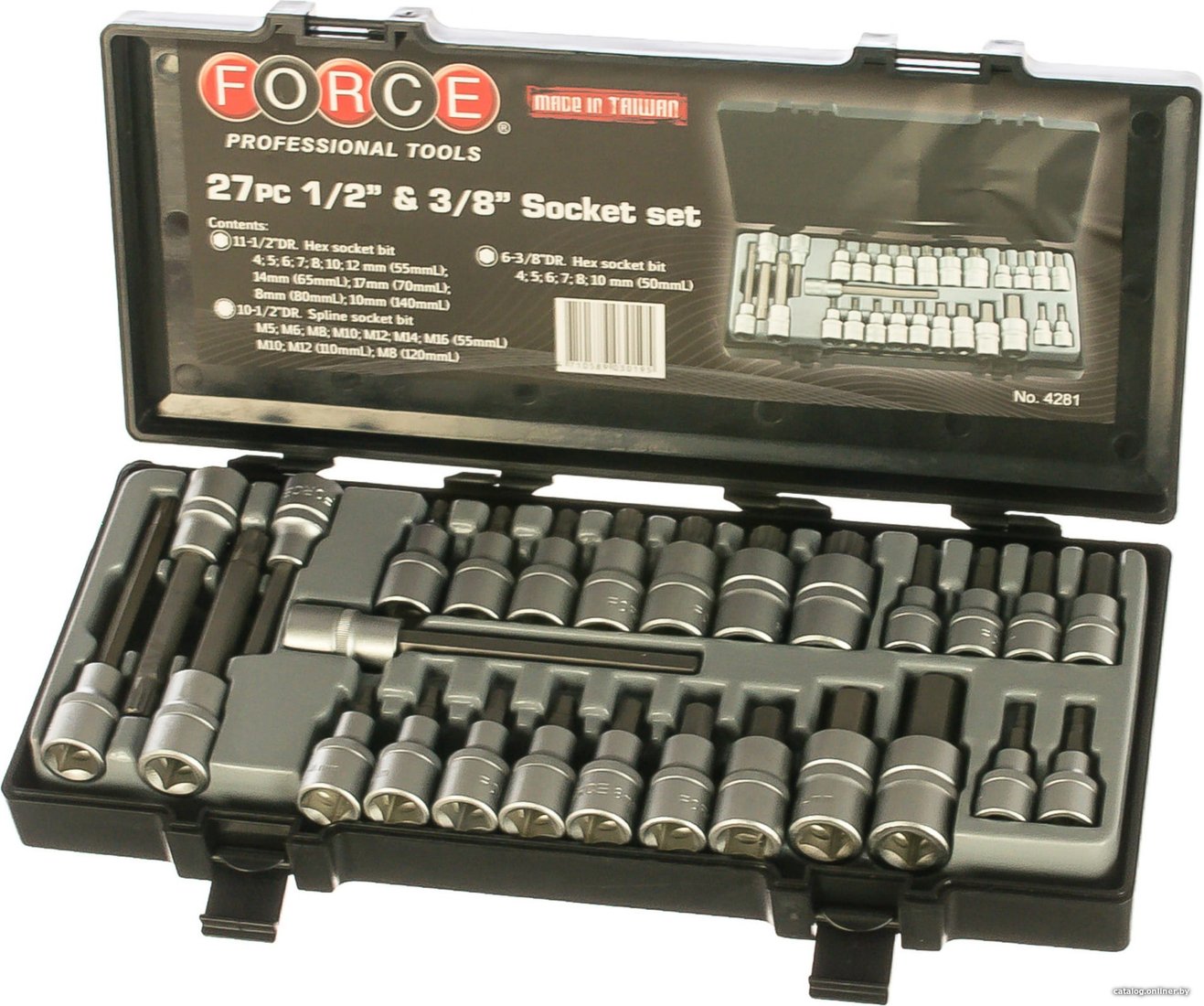 Набор головок слесарных Force 4281