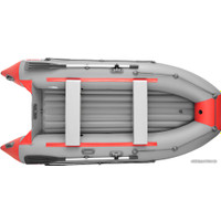 Моторно-гребная лодка Roger Boat Trofey 3100 (без киля, серый/красный)