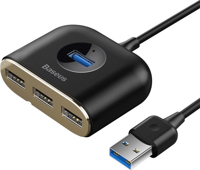 

USB-хаб Baseus Square round 4in1 USB Adapter CAHUB-AY01