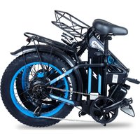 Электровелосипед Minako F10 Dual PRO 2025 (черный/синий)