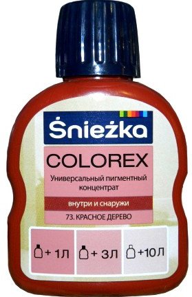 

Колеровочная краска Sniezka Colorex 0.1 л (№73, красное дерево)