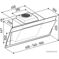 Кухонная вытяжка Korting KHC67070GN