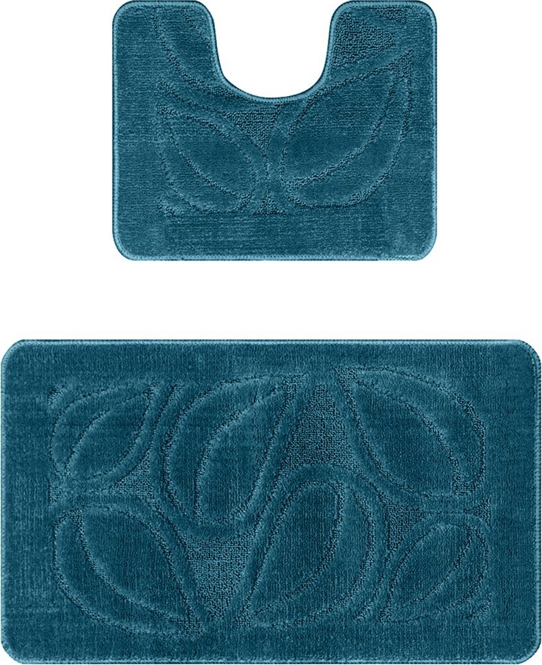 

Набор ковриков Maximus Flora 2569 (50x80/40x50, темно-синий)