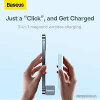 Внешний аккумулятор Baseus Magnetic Mini Wireless Fast Charging Power Bank 20W 6000mAh (голубой)