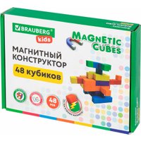 Магнитный конструктор BRAUBERG Kids Magnetic Cubes 665723