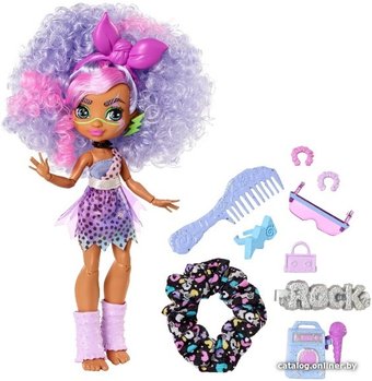 Кукла Mattel Cave Club Вечеринка с динозаврами Бэшли GXP16
