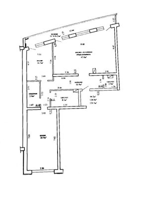 3-комн. квартира, 139.3 м², Минск
