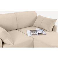 Угловой диван Divan Льери Мини Velvet Light 240324 (бежевый)