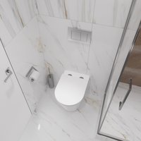 Унитаз подвесной Lauter Longer 2110822 + TECE Kit 9400412 с кнопкой (хром)