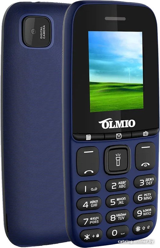 Кнопочный телефон Olmio A15 (синий)