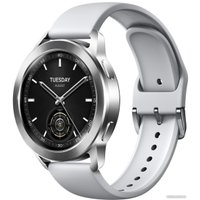 Умные часы Xiaomi Watch S3 M2323W1 (серебристый/серый, международная версия)