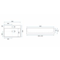 Умывальник Rea Gina U0677