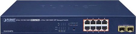 

Управляемый коммутатор 2-го уровня PLANET GS-4210-8P2S