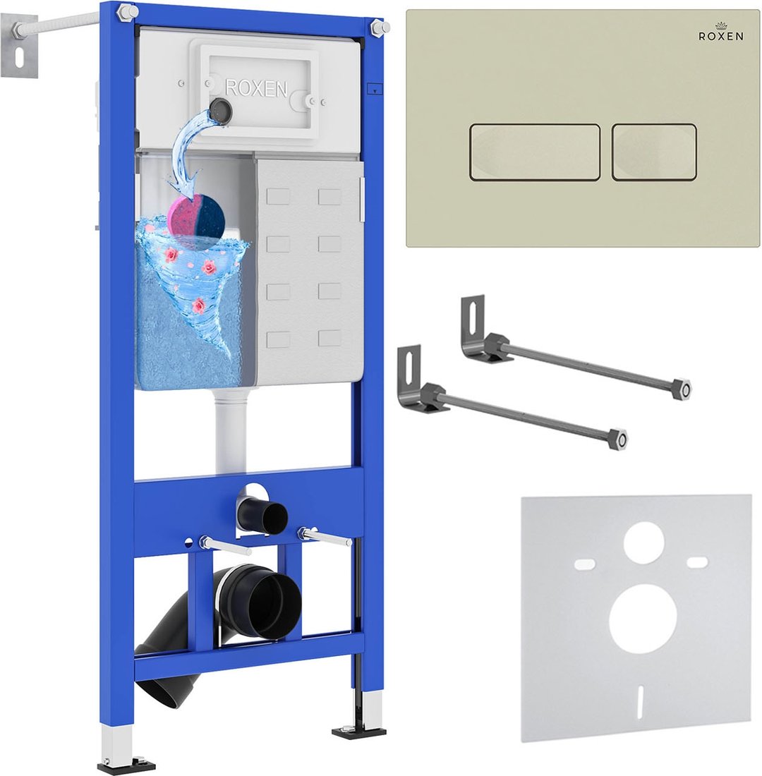 

Инсталляция для унитаза Roxen StounFix Dual Fresh 966623