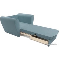 Кресло-кровать Мебель-АРС Квартет (велюр, голубой luna 089)
