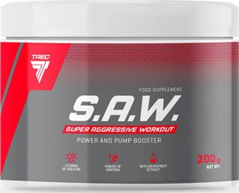Предтренировочный комплекс Trec Nutrition S.A.W. (200 г, черная смородина)