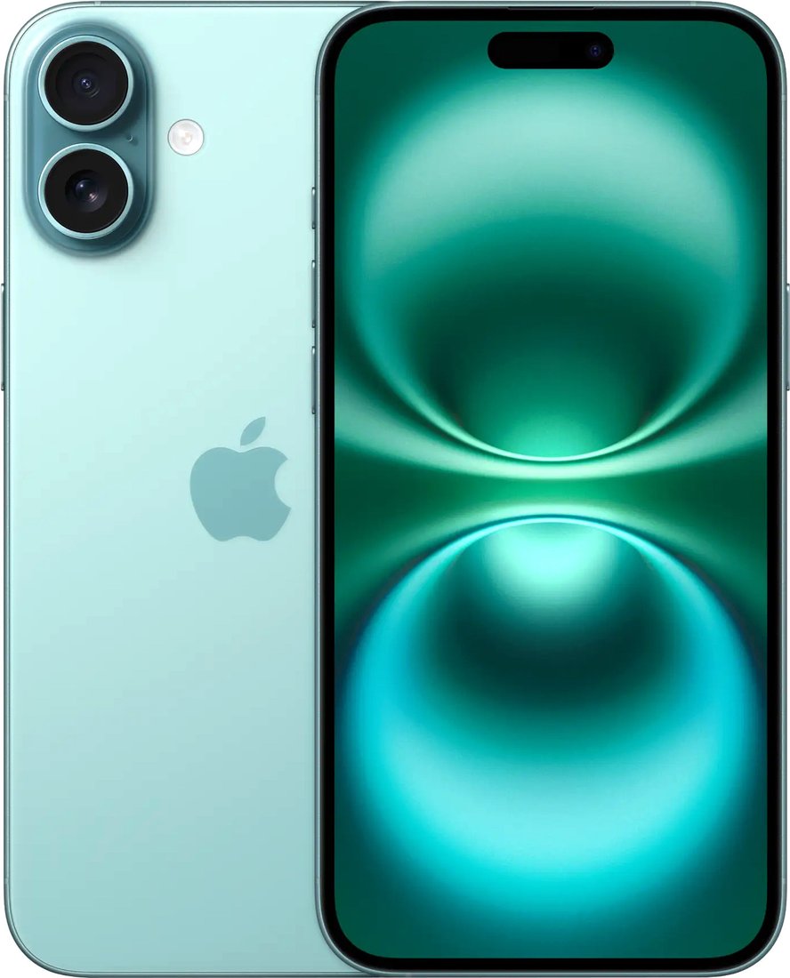 Телефон Apple iPhone 16 Plus Dual SIM 128GB (бирюзовый)