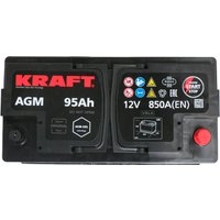 Автомобильный аккумулятор KRAFT AGM 95 R+