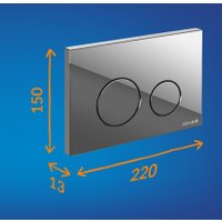 Инсталляция для унитаза Cersanit Aqua Prime М 50 68179 с кнопкой Twins 63523 (кнопка хром глянцевый)