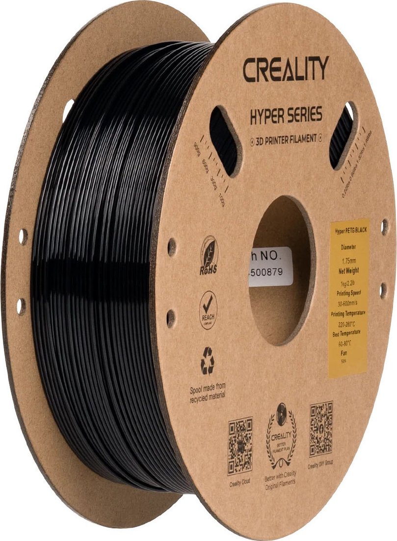 Филамент Creality Petg Hyper 1.75мм 3301030043 (1кг, черный)