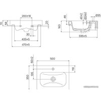 Умывальник IDDIS Optima Home 3505000i28