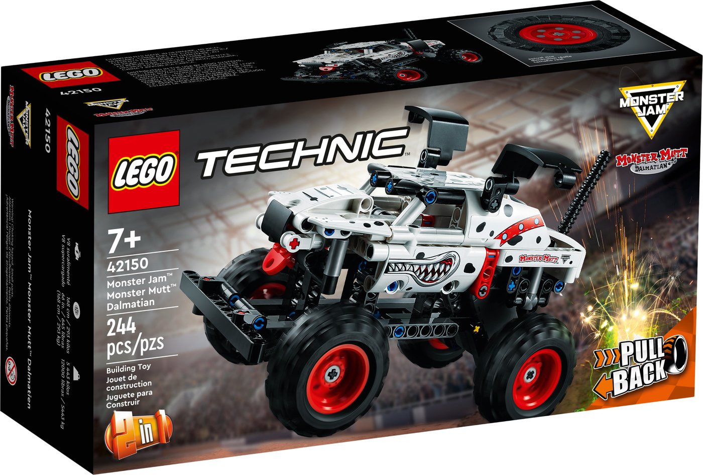

Конструктор LEGO Technic 42150 Монстр Джем: Монстр Мутт Далматинец