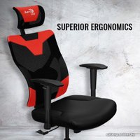 Игровое (геймерское) кресло AeroCool Guardian (черный/красный)