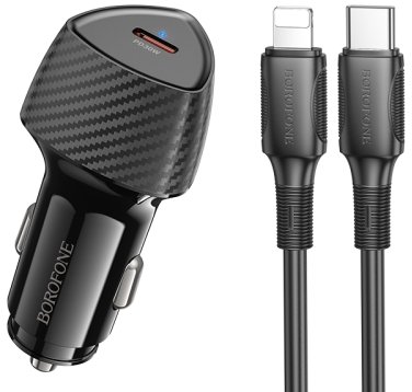

Автомобильное зарядное Borofone BZ31B Lightning (черный)