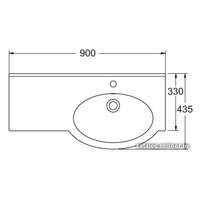 Умывальник IDO Shape 90x43.5 [1119801101]