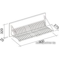 Кухонная вытяжка Falmec Lumen Design Island 90 800 м3/ч (нержавеющая сталь)