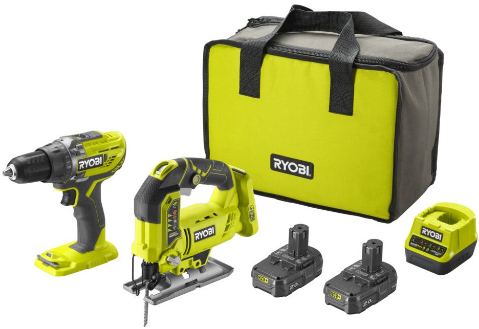 

Ryobi R18DDJS-220S (шуруповерт, лобзик, сумка, 2 АКБ)