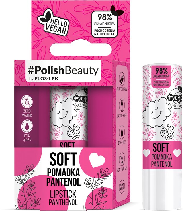 

Floslek Бальзам для губ с пантенолом SOFT LIPSTICK PANTHENOL #PolishBeauty by, 4,1 г