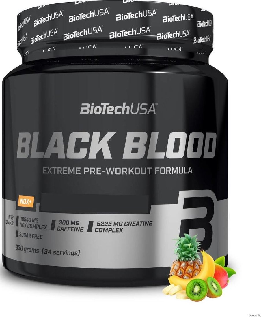 Предтренировочный комплекс BioTech USA Black Blood NOX+ (340 г)