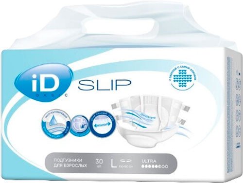 

Подгузники для взрослых ID Slip Basic L (30 шт)