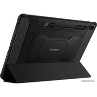 Чехол для планшета Spigen Rugged Armor Pro для Samsung Galaxy Tab S7+/S8+ Plus 12.4 (черный)