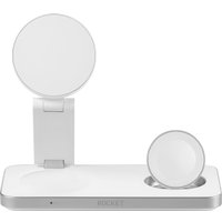 Беспроводное зарядное Rocket Magic 3in1 (белый)